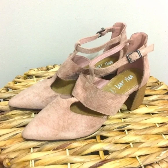 🆕 “Paige” Mi.iM Wooden Block Faux Suede Sandals! NWT! 💥 - Picture 6 of 9